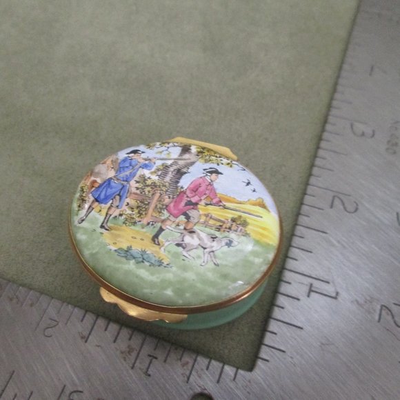 Crummles Enamel Box GENTLEMEN GONE HUNTING - Picture 8 of 10